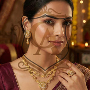 Golden Flora Luxury Jewelry Ensemble