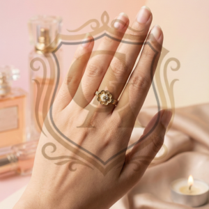 Blossom Elegance Gold Floral Ring